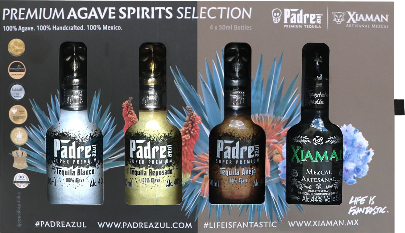 Premium Agave Spirits Selection, Miniaturset